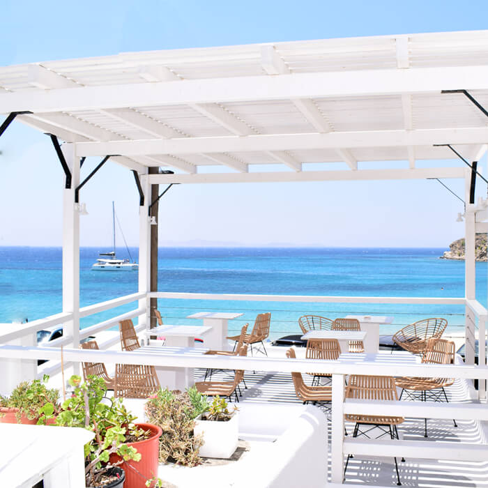 elevated breakfast area